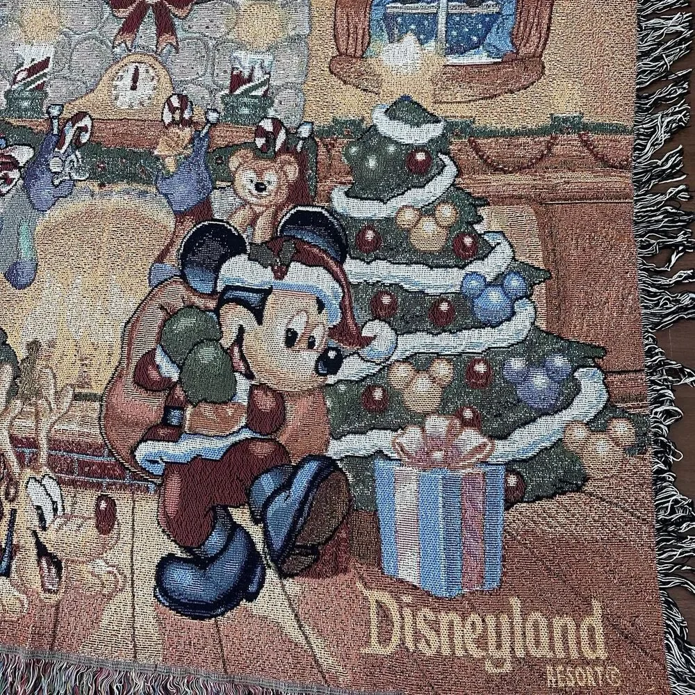 Vtg Tapestry Throw Blanket  by Manual Woodworkers & Weavers Inc Disney Store USA